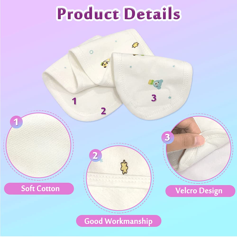Mybow Umbilical Cord Cover for Newborn Baby Belly Button Band Tummy Wrap Infant Abdominal Binder Umbilical Hernia Belt Baby Colic Wrap Belly Protector Cloth Wrap - Image 2